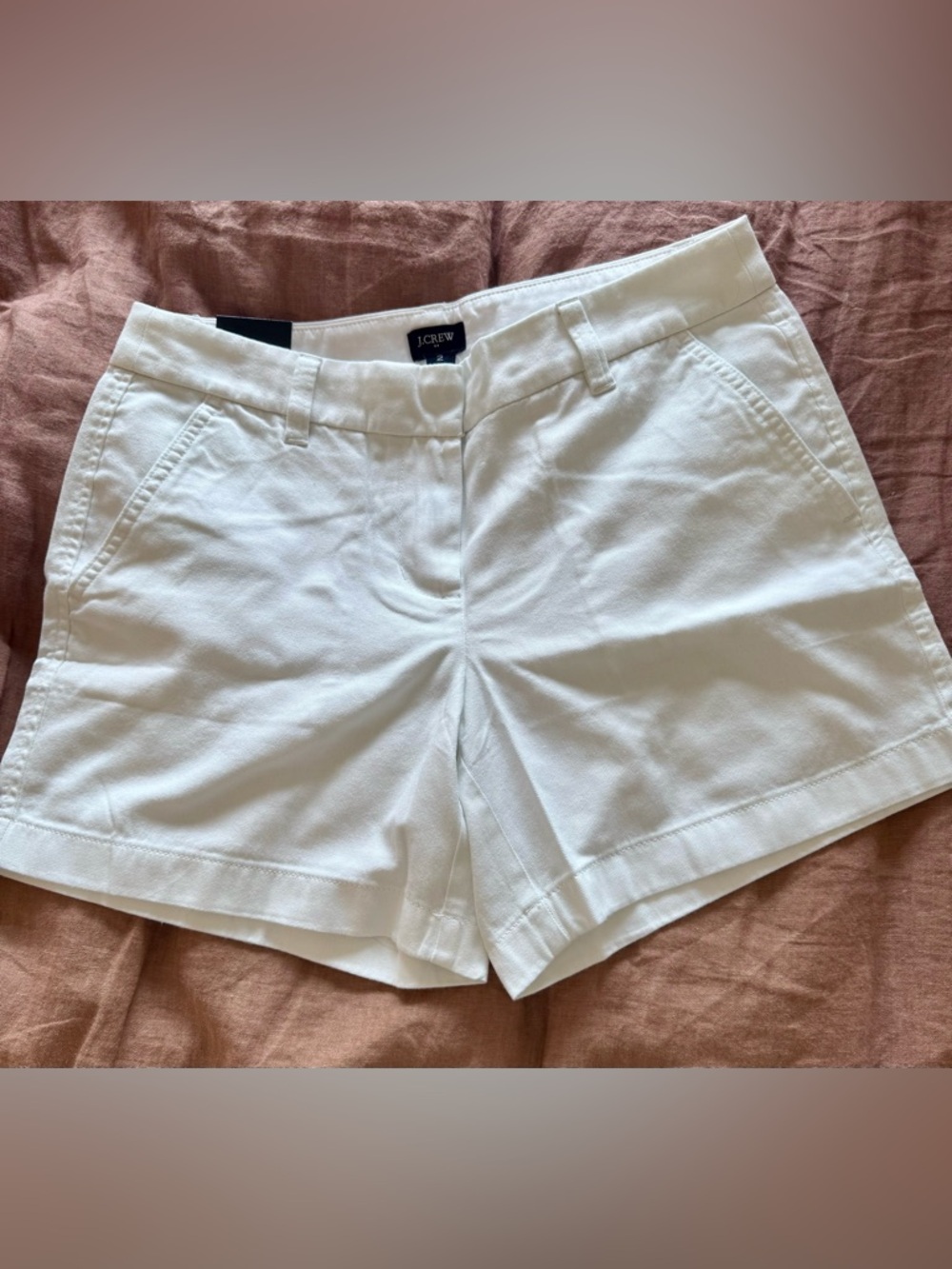 J.Crew White 5” Chino Shorts Size 2 NWT
